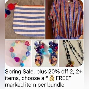 SALE SPRING! 🍀🌼🌷🌺🌸🪻☘️💐 +20% off 2, 2+ items, & add 1 “free💰” marked item/bundle